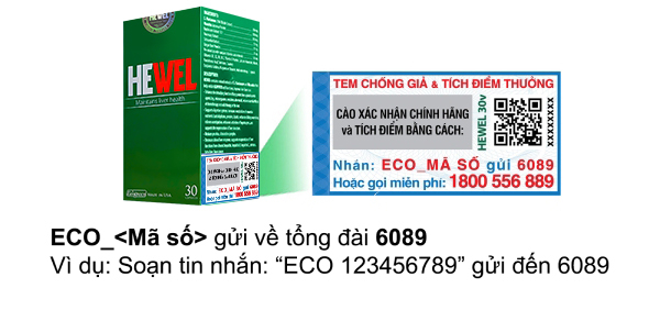 tem chống giả hewel
