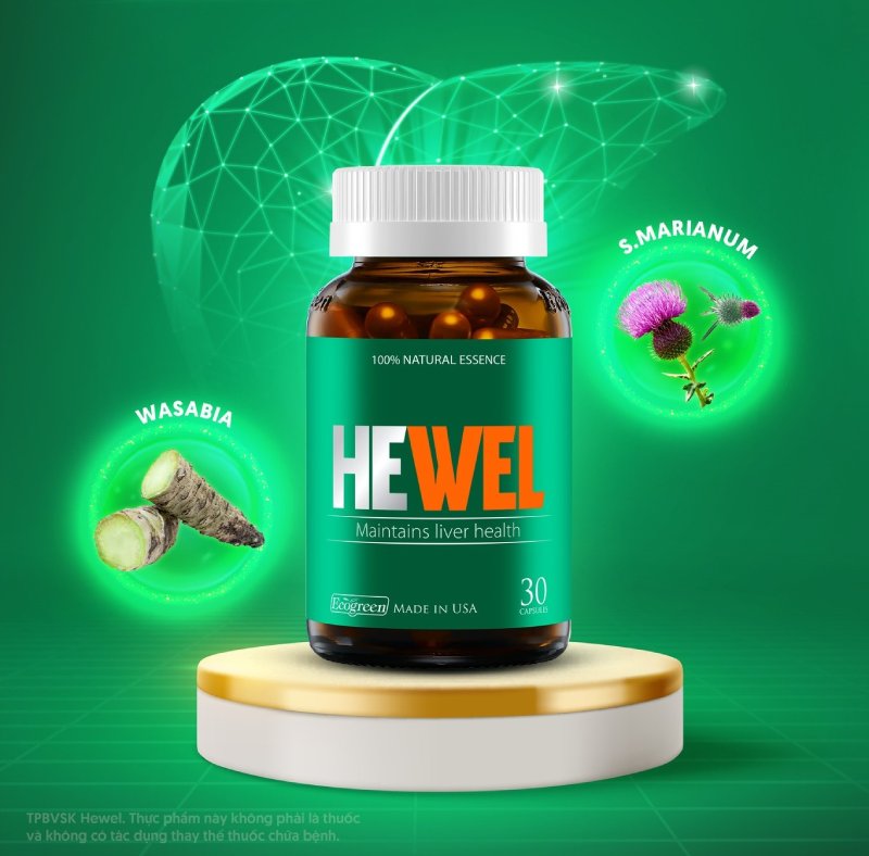 hewel cải thiện nóng gan