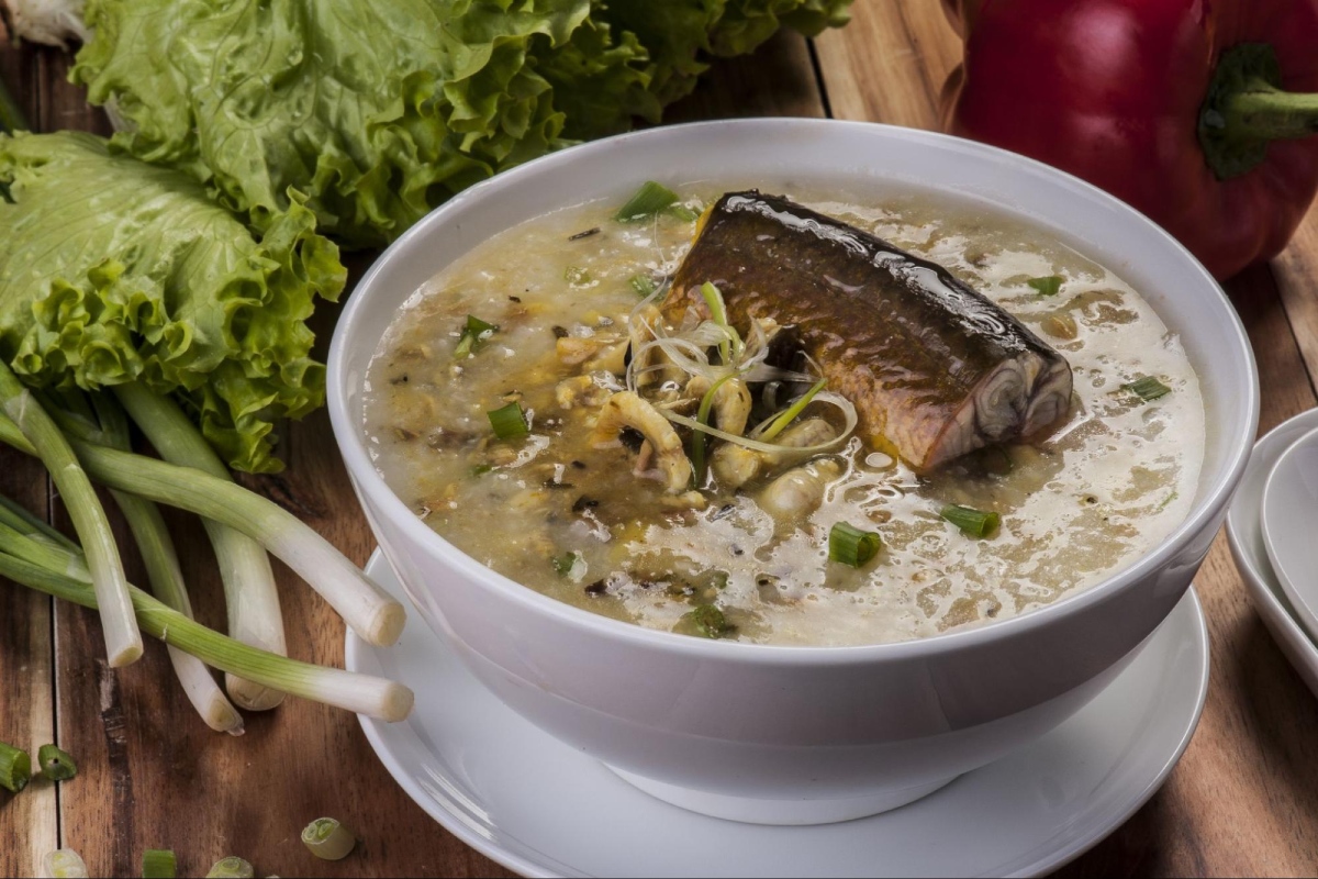 cháo lươn đậu xanh
