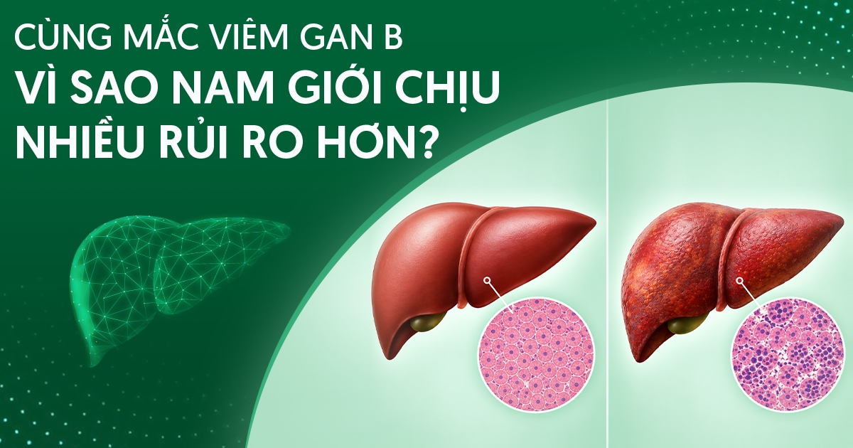Cùng mắc viêm gan B, vì sao nam giới chịu nhiều rủi ro hơn?